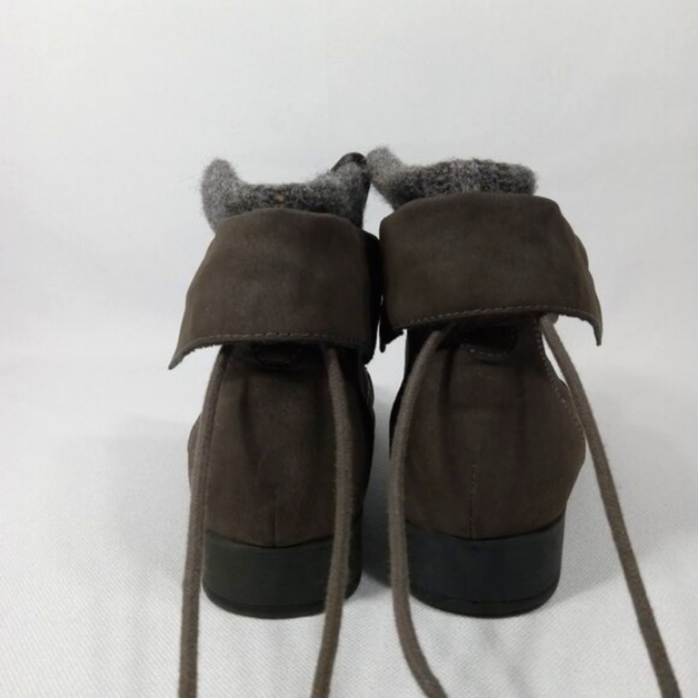 MADDEN GIRL Ruxben Gray Cuff Lace Up Ankle Boots Womens Size 9.5 - Picture 8 of 15